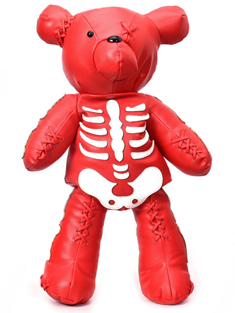 This Skull Violent Teddy Bear Backpack whispers vintage secrets to those who notice