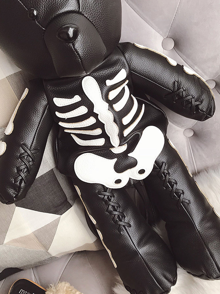 Skull Violent Teddy Bear Backpack — vintage style that transcends decades