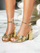Snakeskin Print Round Toe Heels — vintage style that transcends decades