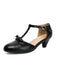 Solid Bow Ankle Strap Mary Jane Heels, vintage shoes, retro heels - perfect for women who love vintage and retro fashion