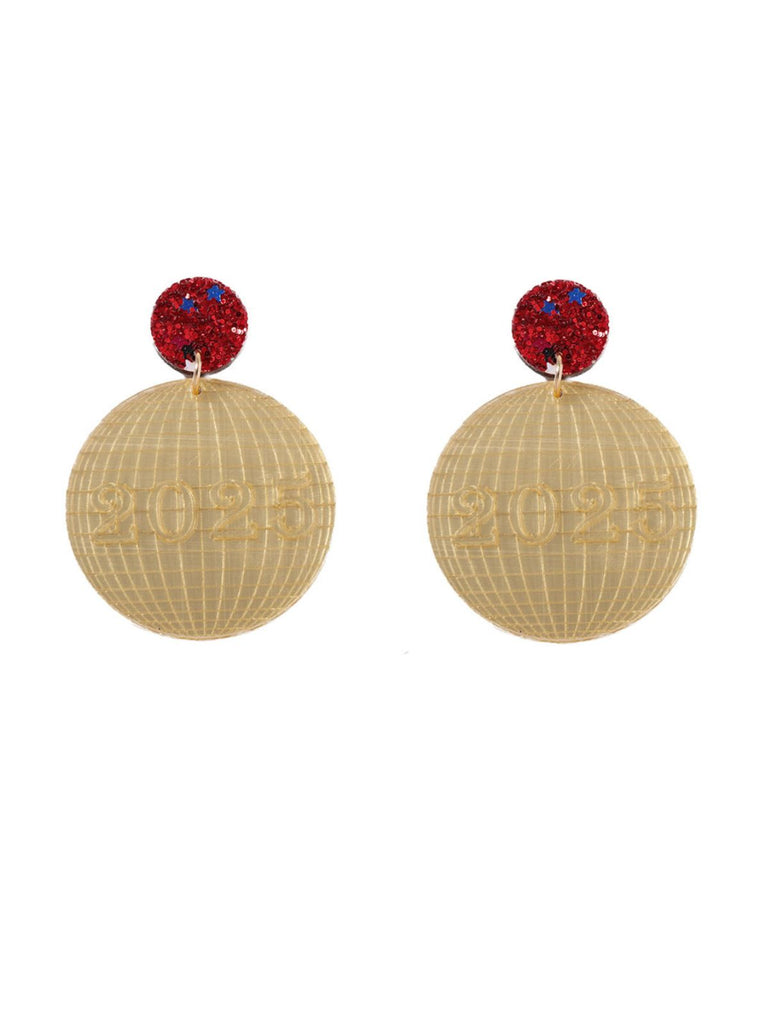 Sparkling 2025 Glitter Disco Earrings — vintage elegance in the palm of her hand