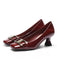 Square Toe Patent High Heels Shoes: timeless vintage elegance she makes her own