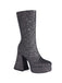 Square Toe Sequined Chunky Heel Mid-Calf Boots: timeless vintage elegance she makes her own