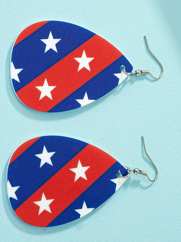 Star‑Spangled Independence Day Teardrop Earrings: vintage detail work for the woman who notices