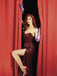 She slips into this Strapless Sequin Bridesmaid Dress and suddenly it's a vintage daydream