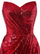 Strapless Sequin Bridesmaid Dress: where vintage romance meets her modern spirit