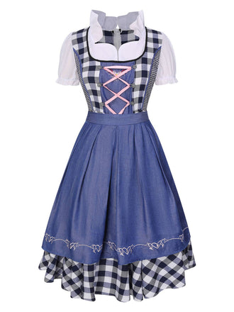 Traditional Oktoberfest Bavarian Carnival Dirndl Dress, vintage dress, retro fashion - perfect for women who love vintage and retro fashion