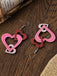 Valentine Triple Layer Heart Drop Earrings: vintage detail work for the woman who notices