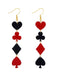 Valentine's Poker Card Suit Combo Earrings - vintage fashion, retro style