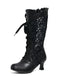 Victorian Style Lace Up Kitten Boots - vintage fashion, retro style