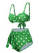 Vintage 1950s Polka Dots Strap Swimsuit, vintage swimsuit, pin-up swimwear - perfect for women who love vintage and retro fashion