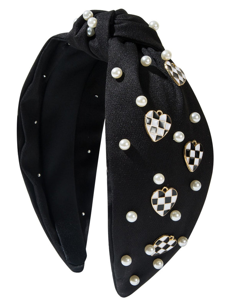 She finds her 1950s story in this Vintage Alloy Heart & Hairband