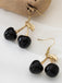 Vintage Black Cherry Drop Earrings - vintage jewelry, Art Deco for vintage lovers
