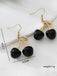 Vintage Black Cherry Drop Earrings - vintage jewelry, Art Deco for vintage lovers