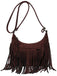 Vintage Boho Fringe Suede Shoulder Bag - vintage fashion, retro style