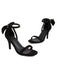 She finds her 1950s story in this Vintage Bow Flannel Buckled Heel Sandals