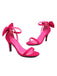 Vintage Bow Flannel Buckled Heel Sandals: timeless 1950s elegance she makes her own
