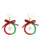 Vintage Bow Gemstone Beaded Earrings - vintage fashion, retro style