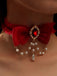 She adds this Vintage Bow Halloween Pearl Gemstone Necklace and suddenly it's 1950s perfection