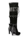 Vintage Bow Lace-Up High Heel Long Boots - vintage shoes, retro heels