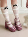Bow Patchwork Vintage Classic Shoes 8