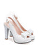 Vintage Bow Peep-toe High Heels: timeless 1950s elegance she makes her own