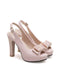 This Vintage Bow Peep-toe High Heels whispers 1950s secrets to those who notice