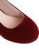 This Vintage Bowknot Chunky High Heel Suede Shoes whispers 1950s secrets to those who notice