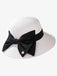 Vintage Bowknot Wide Brim Ruffia Hat - vintage fashion, retro style