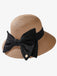 Vintage Bowknot Wide Brim Ruffia Hat - vintage fashion, retro style