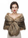 Vintage Brown Faux Fur Wraps Shawls, vintage fashion, retro style - perfect for women who love vintage and retro fashion