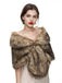 Vintage Brown Faux Fur Wraps Shawls, vintage fashion, retro style - perfect for women who love vintage and retro fashion