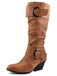Vintage Buckle Western Style Cowboy Boots - vintage fashion, retro style