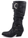 Vintage Buckle Western Style Cowboy Boots - vintage fashion, retro style