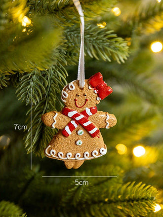 Vintage Christmas Gingerbread Man Ornaments - vintage fashion, retro style