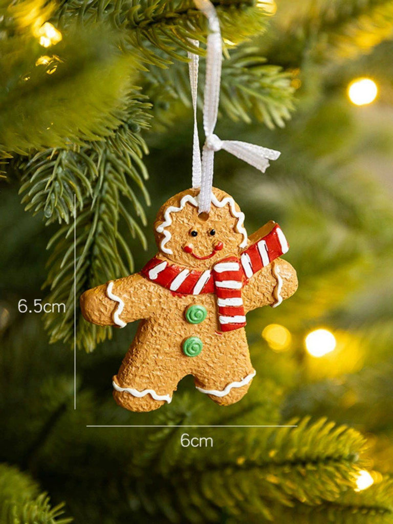 Vintage Christmas Gingerbread Man Ornaments - vintage fashion, retro style
