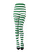 Vintage Christmas Striped High-Waisted Pantyhose - vintage fashion, retro style