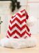 Vintage Christmas Striped Plush Hat - vintage fashion, retro style