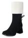 Vintage Contrasted Suede Plush Chunky Boots - vintage fashion, retro style