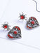 Vintage Crystal Heart Sun Drop Earrings, vintage fashion, retro style - perfect for women who love vintage and retro fashion