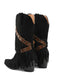 Vintage Denim Western Cowboy Tassel Mid-Calf Boots | vintage fashion, retro style, classic elegance - perfect for retro fashion enthusiasts