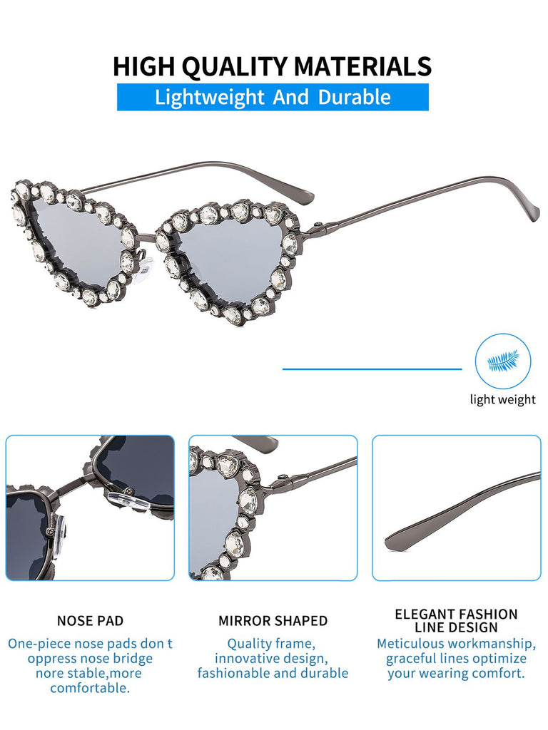 She finds her 1950s story in this Vintage Diamond Cat Eye Sunglasses