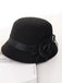 Vintage Dots Sheer Floral Felt Cloche Hat - vintage fashion, retro style