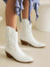 Vintage Embroidered Chunky Heel Cowboy Boots — 1950s style that transcends decades