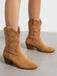 Vintage Embroidered Chunky Heel Cowboy Boots: timeless 1950s elegance she makes her own