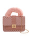 Vintage Faux Fur Handle Mini Crossbody Bag - vintage fashion, retro style