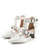 Vintage Faux Leather Pointed Toe Studded Sandals: beautiful vintage fashion, retro style, classic elegance with timeless appeal