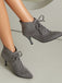 Vintage Faux Suede Pointed-Toe High Heels - vintage shoes, retro heels