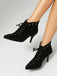 Vintage Faux Suede Pointed-Toe High Heels - vintage shoes, retro heels