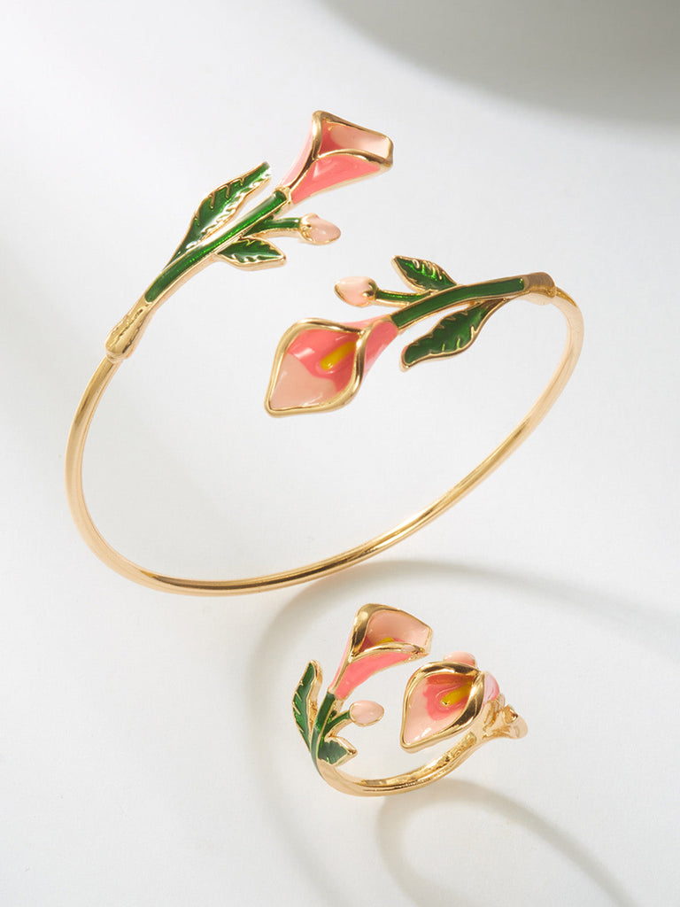 Vintage Pink Jewelry Set, vintage fashion, retro style - perfect for women who love vintage and retro fashion